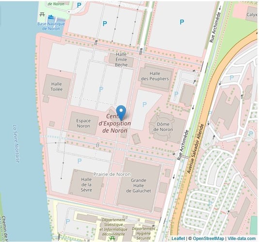 Plan du Parc expo Niort