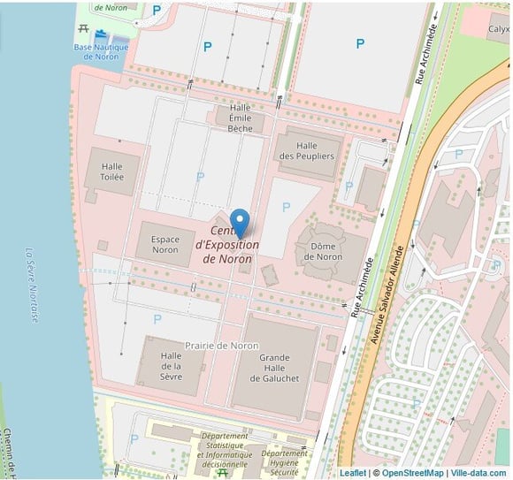 Plan du Parc expo Niort